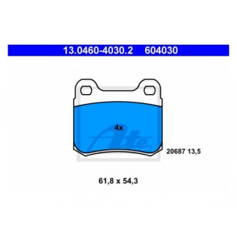 Fren Balatası W201 Arka